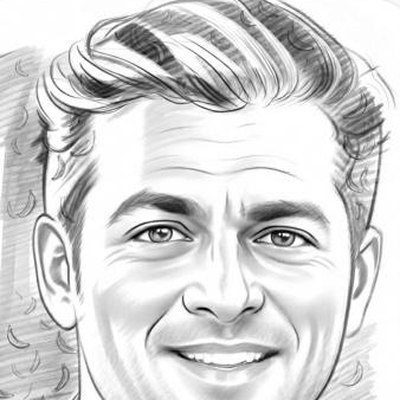Sketch portrait of N Khanna